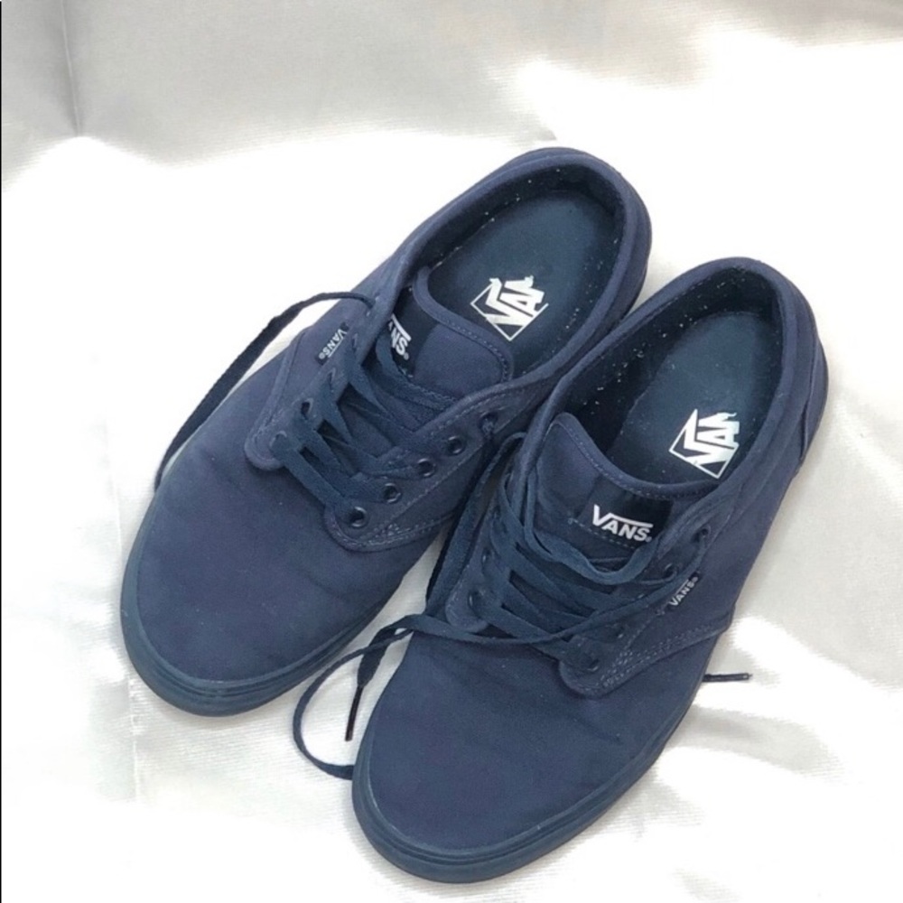 Navy canvas vans